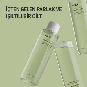 Rovectin - Calming Lotus Toner 200ml (Hyaluronik Asit, Lotus ve Aquaxyl içeren Derinden Nemlendiren Tonik) 200ml