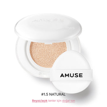 Amuse - Ceramic Skin Perfector SPF 40 PA++ (Seramid ve Peptitli Porselen Cilt Cushion) 15gr