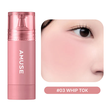 Amuse - Cheek Tok Tok (Protein ve Peptitli 12 Saat Kalıcı Kadife Dokulu Allık) 5.5ml