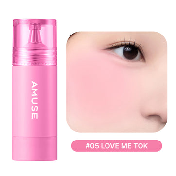 Amuse - Cheek Tok Tok (Protein ve Peptitli 12 Saat Kalıcı Kadife Dokulu Allık) 5.5ml