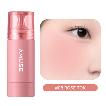 Amuse - Cheek Tok Tok (Protein ve Peptitli 12 Saat Kalıcı Kadife Dokulu Allık) 5.5ml