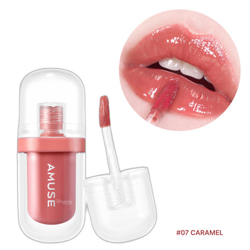 Amuse - Jel Fit Tint (8 Çeşit Hyaluronik Asit ve Şeftalili Parlatıcı Jel Dudak Ruju) 3.8g