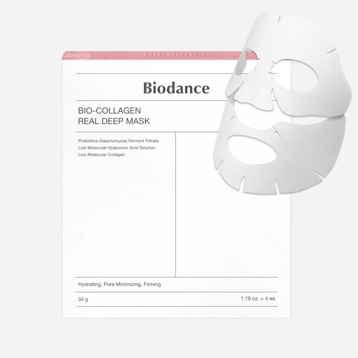 Biodance - Real Deep Mask - Bio-Collagen (Gözenek Karşıtı ve Parlatıcı Kolajenli Şeffaflaşan Maske) 4lü