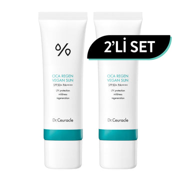 Dr.Ceuracle - Cica Regen VEGAN SUN SET (2x50ML SET ÜRÜN) SPF50+ PA++++ (%30 avantajlı)