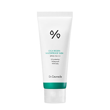 Dr.Ceuracle - Cica Regen Waterproof Sun SPF50+ PA++++ (Suya Dayanıklı Nemlendirici Yüz & Vücut Güneş Kremi) 100ml