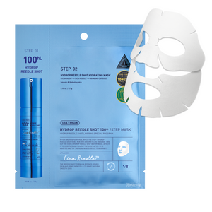 VT Cosmetics - Hydrop Reedle Shot 100hL Mask (2 Adımda Mikro Bakımlı Hyaluronik Asitli Hidrojel Maske) 1.5g + 33g