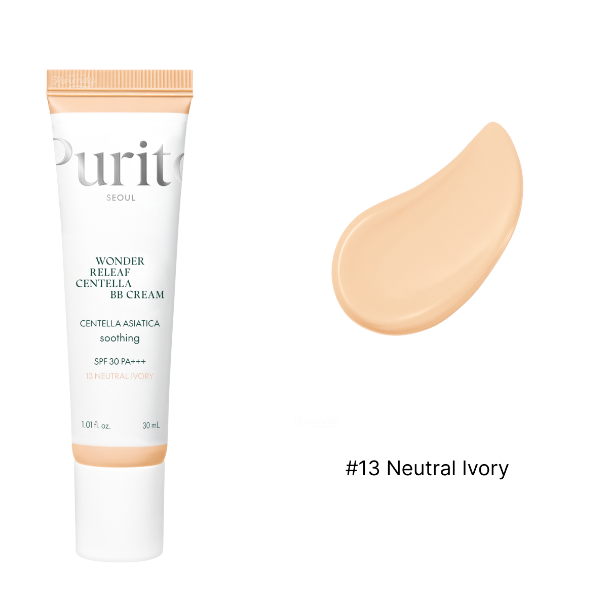 Purito - Wonder Releaf Centella BB Cream SPF30 PA+++ (Yüksek Örtücü Besleyici Centella Özlü BB Krem) 30ml (%30 Tanıtım indirimli)